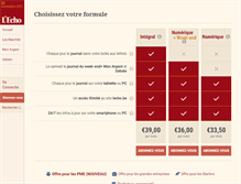 Tablet Screenshot of abonnement.lecho.be